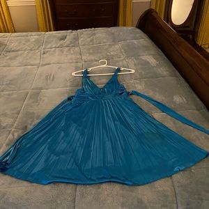 Turquoise cocktail dress